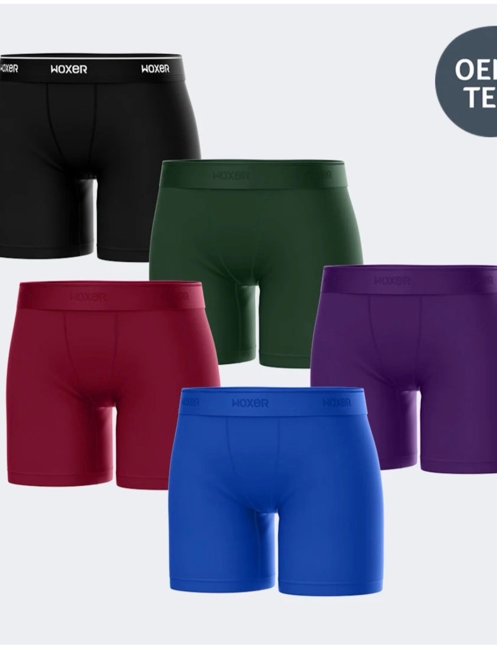 Woxer Boxer Briefs (baller)- Black, Green, Red, Blue, Purple